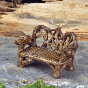 Twig Fairy Garden Bench