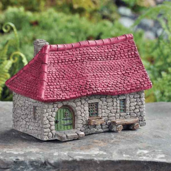 Fairy Garden Red Roof Farmhouse