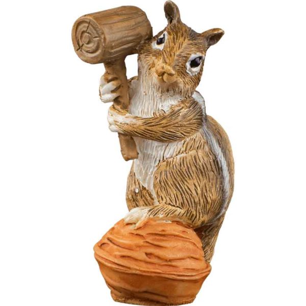 Chipmunk with a Mallet Mini Statue
