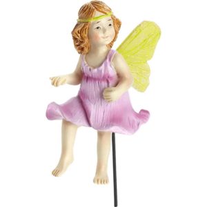 Nixie the Rose Fairy Statue with Stake