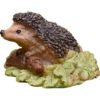 Mini Hedgehog with Leaves Statue