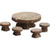 Mini Woodland Table and Stools Set