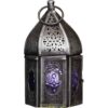 Purple Hamsa Tealight Lantern