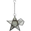 Frosted Glass Star Tealight Lantern