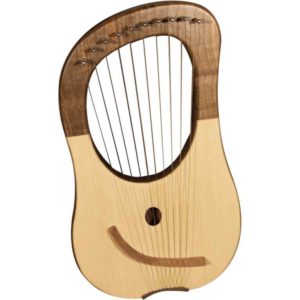 Walnut 10 String Lyre Harp