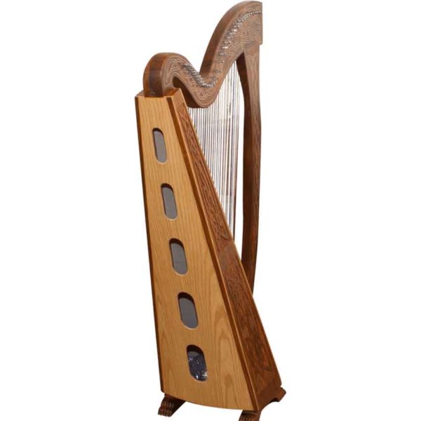 36 String Meghan Harp with Knotwork Detailing
