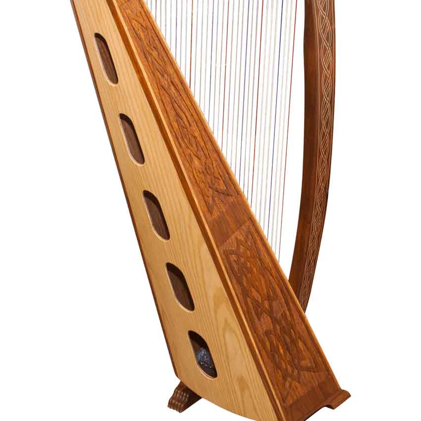 36 String Meghan Harp with Knotwork Detailing
