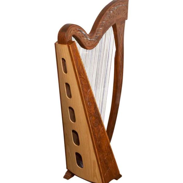 36 String Meghan Harp with Thistle Detailing