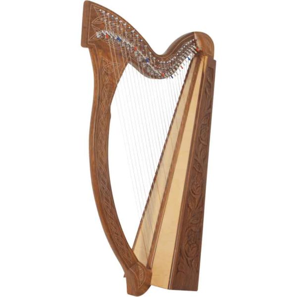29 String Minstrel Harp with Thistle Detailing
