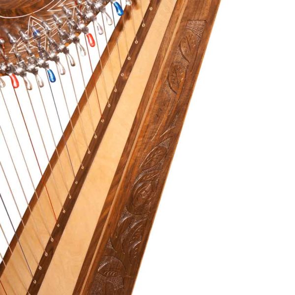 Walnut 29 String Minstrel Harp