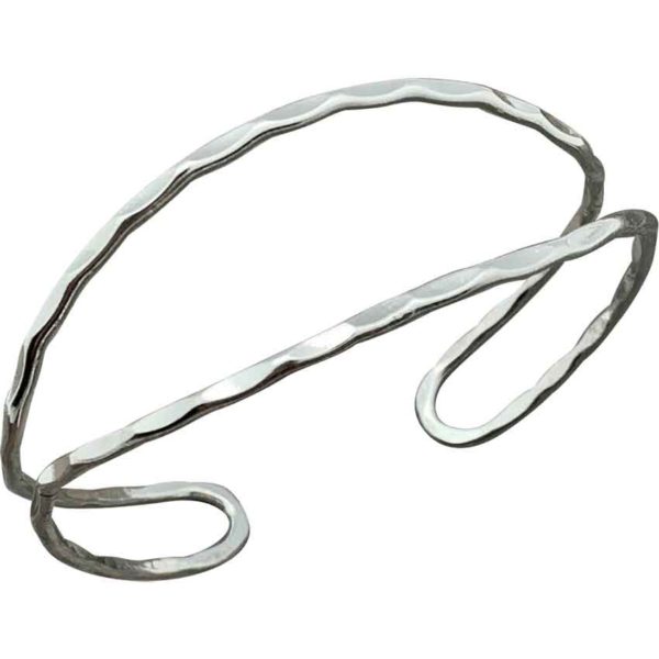 Hammered Loop Medieval Cuff Bracelet