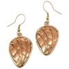Copper Leaf Medieval Earrings