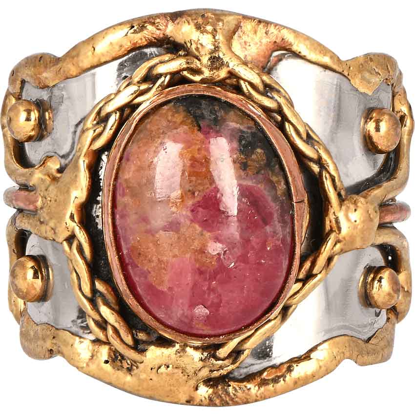 Rhodonite Medieval Ring