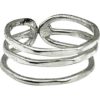 Silver Triple Band Cuff Ring