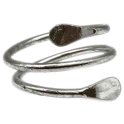 Silver Spiral Medieval Ring