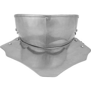 Medieval Steel Gorget with Bevor