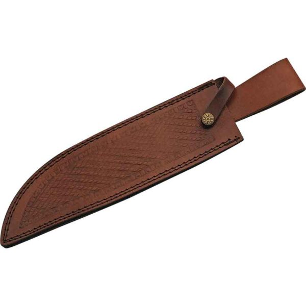 Stacked Leather Pakkawood Bowie Knife