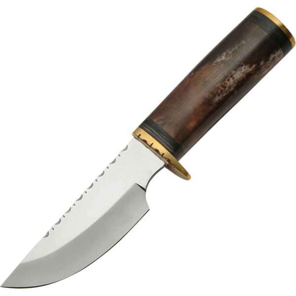 Brown Bone Skinner Knife
