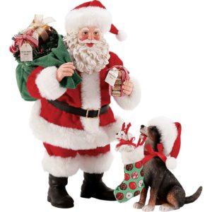 Donuts for Doggies - Santa Christmas Figurine by Possible Dreams