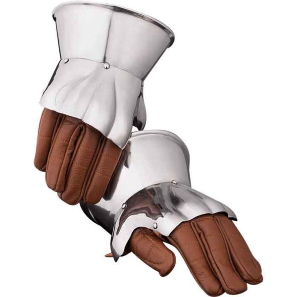 Corrugated Steel Half Gauntlets