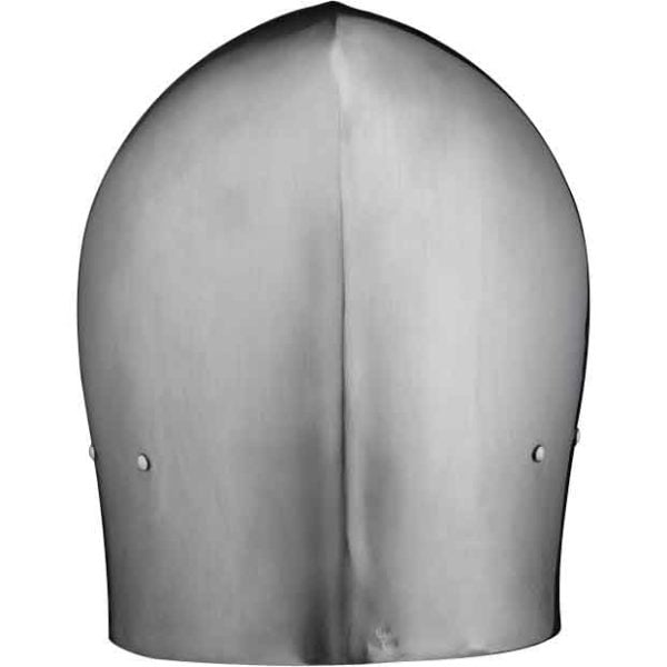 Simple Steel Bascinet Helmet