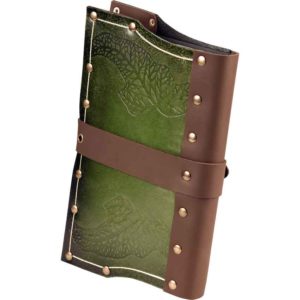 Green Leaves Leather Journal