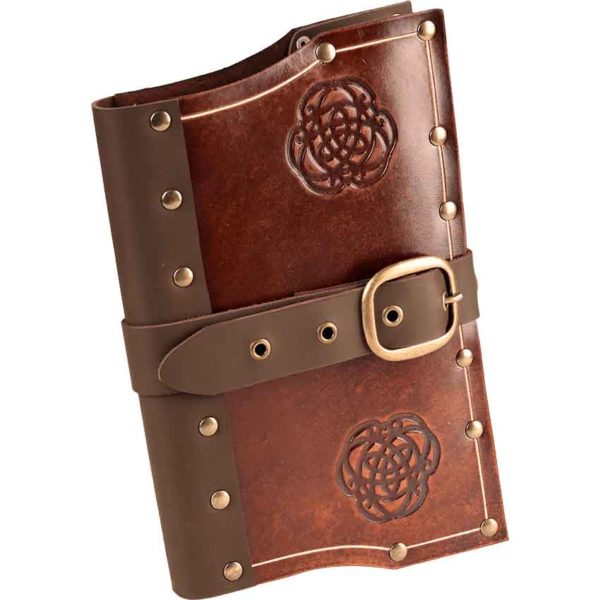 Celtic Double Knotwork Leather Journal