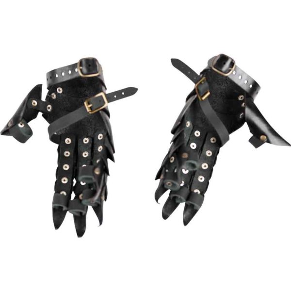 Clawed Leather Gauntlets