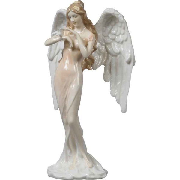 Guardian Angel with Dove Statue