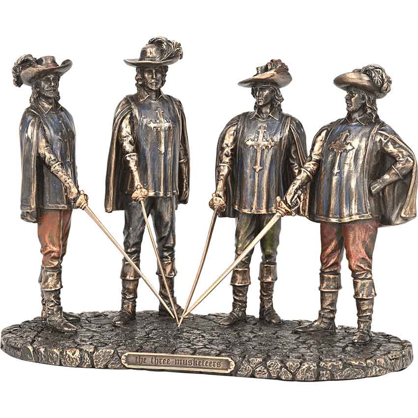 D'Artagnan and Three Musketeers Statue