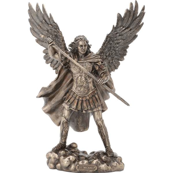 Archangel Michael Unsheathing Sword Statue