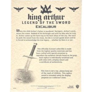 King Arthur Legend Excalibur Sword