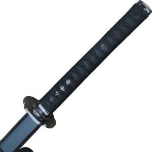 Reverse Katana with Black Saya and Sword Bag