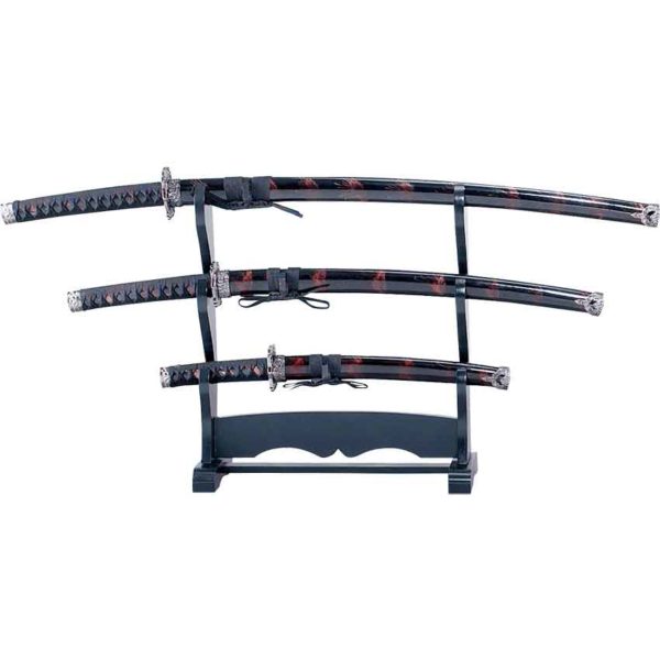 Red Splash Samurai Sword Set