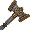 Aidan Celtic Double LARP Hammer