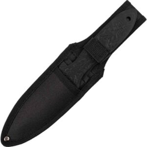 9 Inch Set of 3 Black Dragon Throwing Knives
