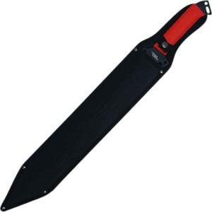 Two-Tone Red Sawback Fantasy Machete