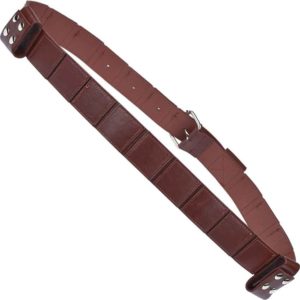 Brown Paneled Medieval Back Baldric