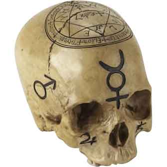 Occult Hexagram Skull