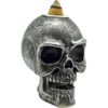 Silver Skull Backflow Incense Burner