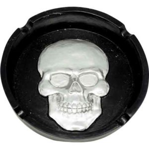 Silver Skull Ashtray