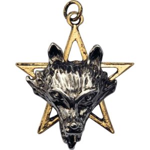 Night of the Wolf Pentagram Necklace