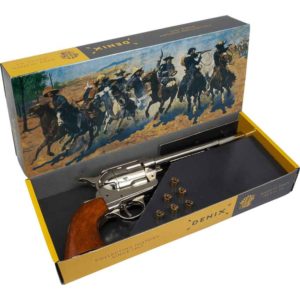 Nickel Colt 1873 Cavalry Revolver Set