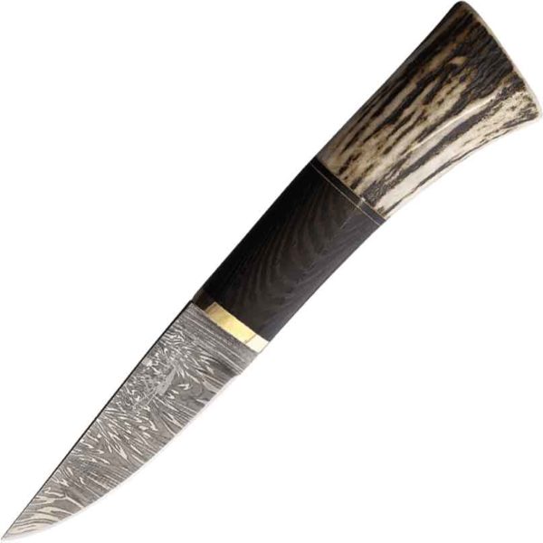 Damascus Wenge Fixed Blade Knife