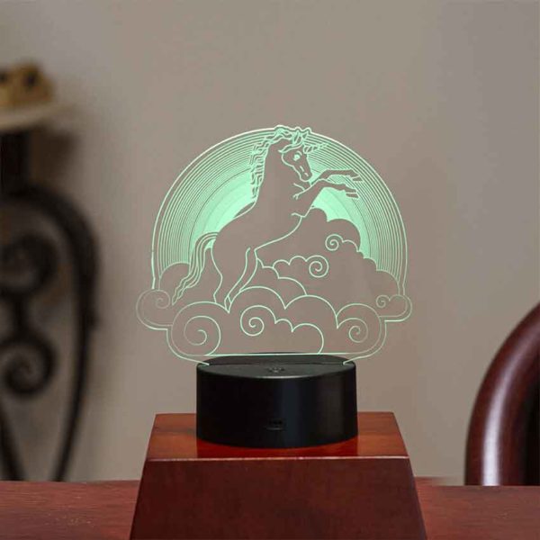 LED Unicorn 3D Light