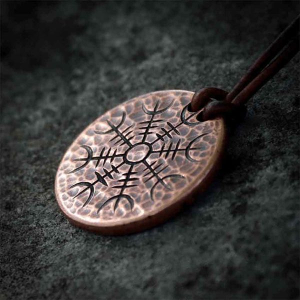 Helm of Awe Copper Necklace