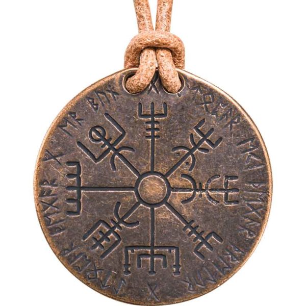 Vegvisir Norse Bronze Necklace