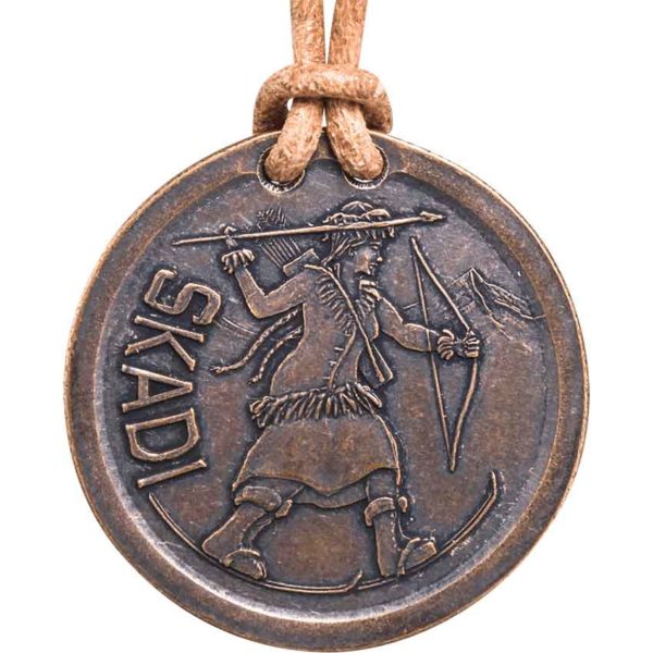 Skadi and Vegvisir Bronze Necklace