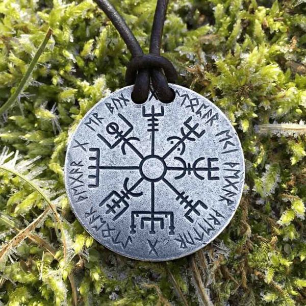 Vegvisir Norse Silver Necklace