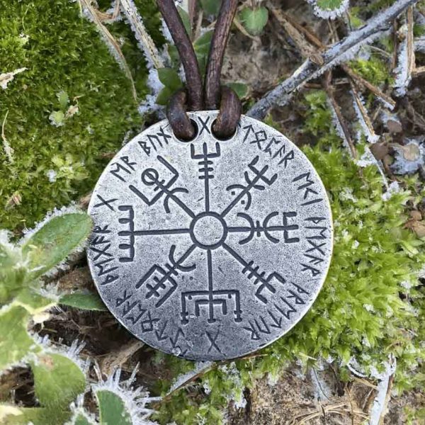 Vegvisir Norse Silver Necklace